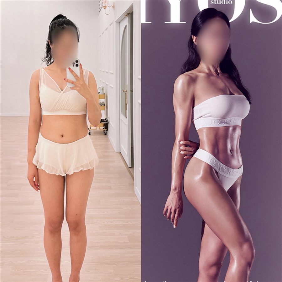 여성 바디프로필 비포애프터