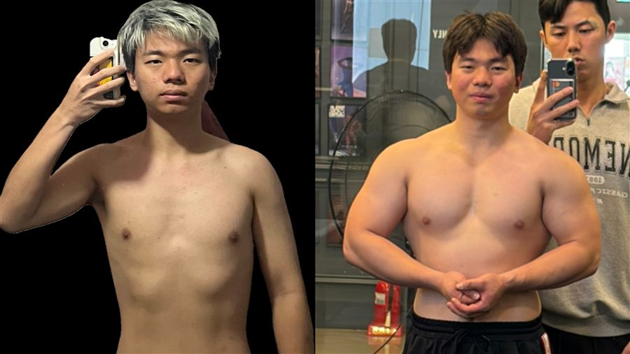 벌크업 비포애프터