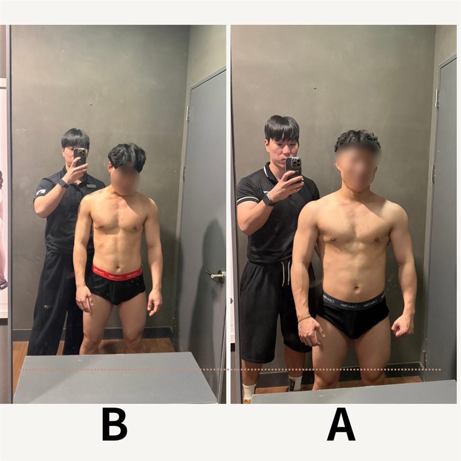보디빌딩 대회 준비 비포애프터